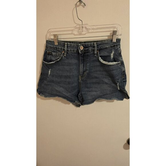 Denizen Levis HighRise Jean Shorts Womens Size 4 27 waist Cowgirl Rockabilly Y2K - Picture 1 of 10